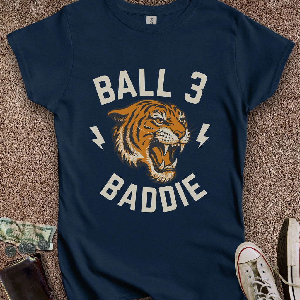 Printify T-Shirt S / Navy Ball 3 Baddie Women's T-Shirt