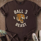 Printify T-Shirt Dark Chocolate / S Ball 3 Beast T-Shirt