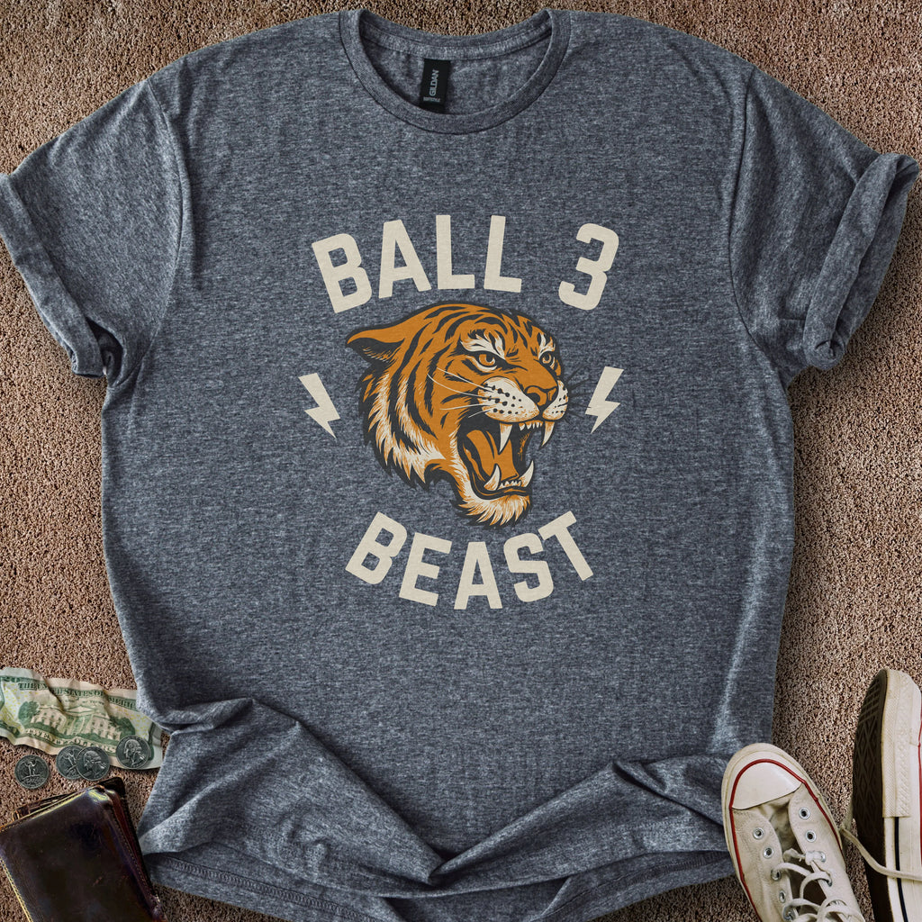 Printify T-Shirt Dark Heather / S Ball 3 Beast T-Shirt