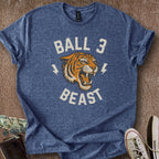 Printify T-Shirt Heather Navy / S Ball 3 Beast T-Shirt