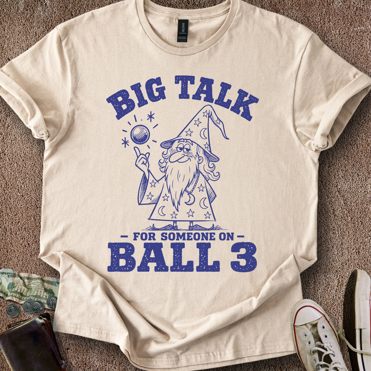 Printify T-Shirt Sand / S Ball 3 Big Talk T-Shirt