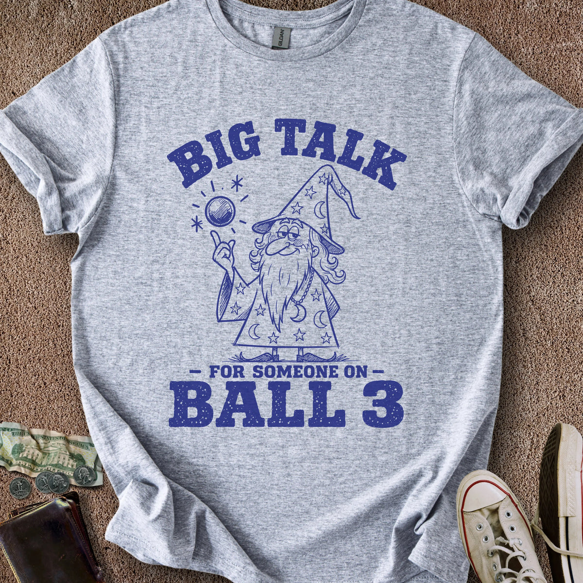 Printify T-Shirt Sport Grey / S Ball 3 Big Talk T-Shirt