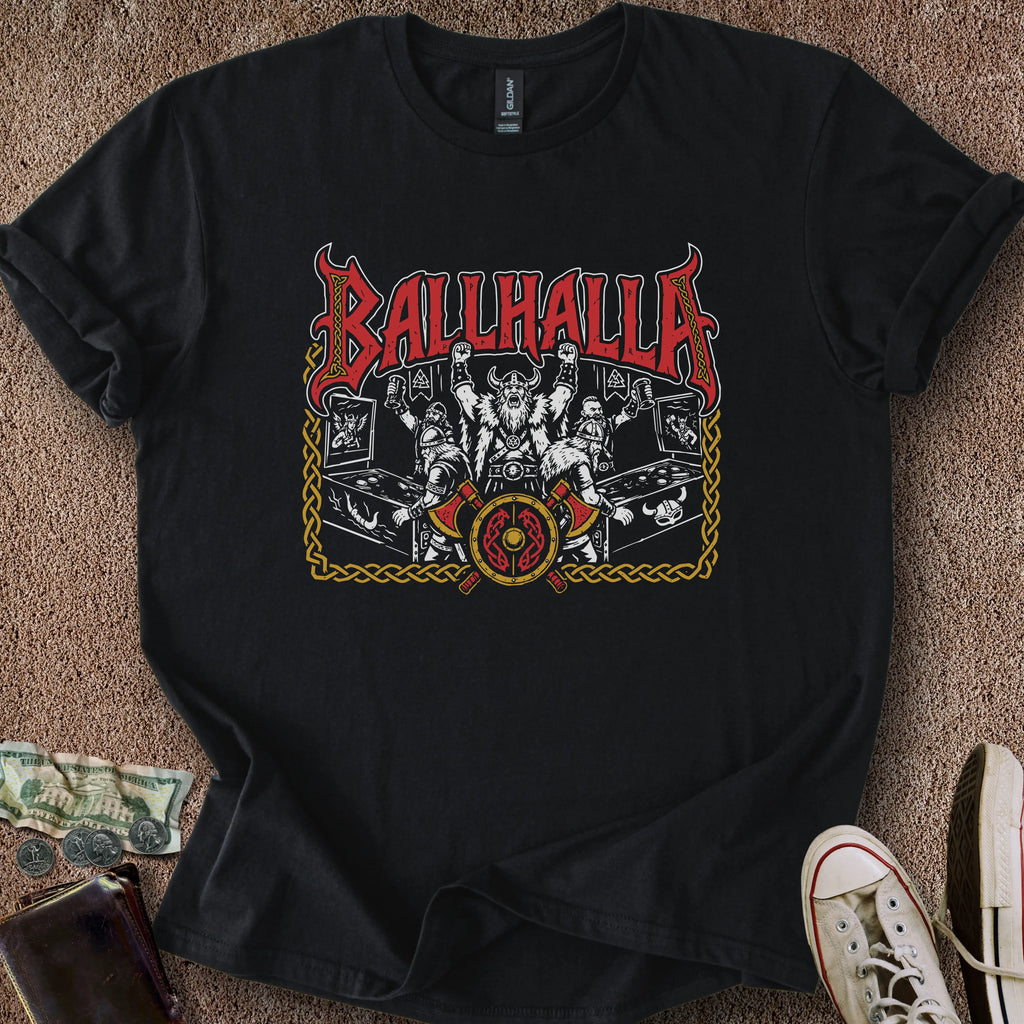 Printify T-Shirt Black / S Ballhalla T-Shirt