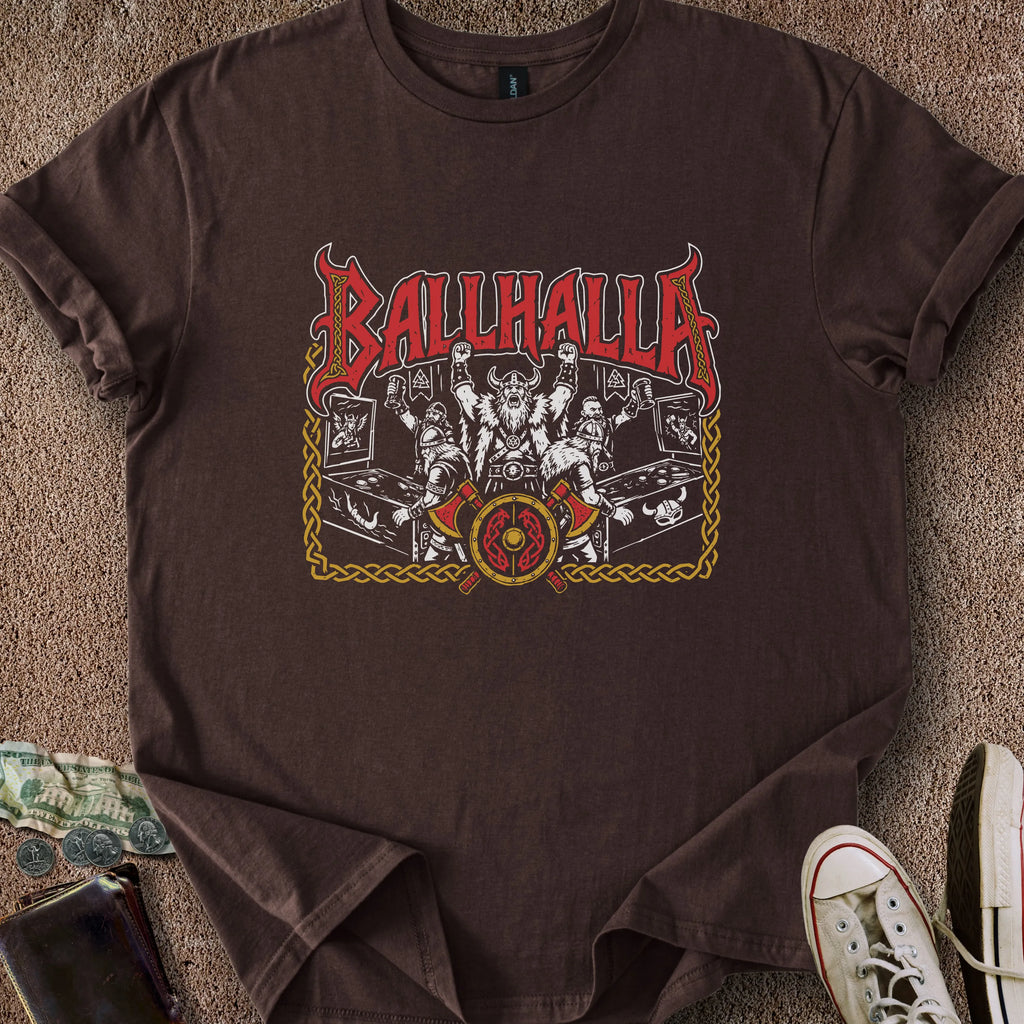 Printify T-Shirt Dark Chocolate / S Ballhalla T-Shirt