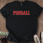 Printify T-Shirt Black / S Baseball Pinball T-Shirt