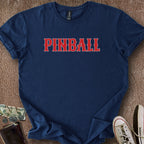 Printify T-Shirt Navy / S Baseball Pinball T-Shirt