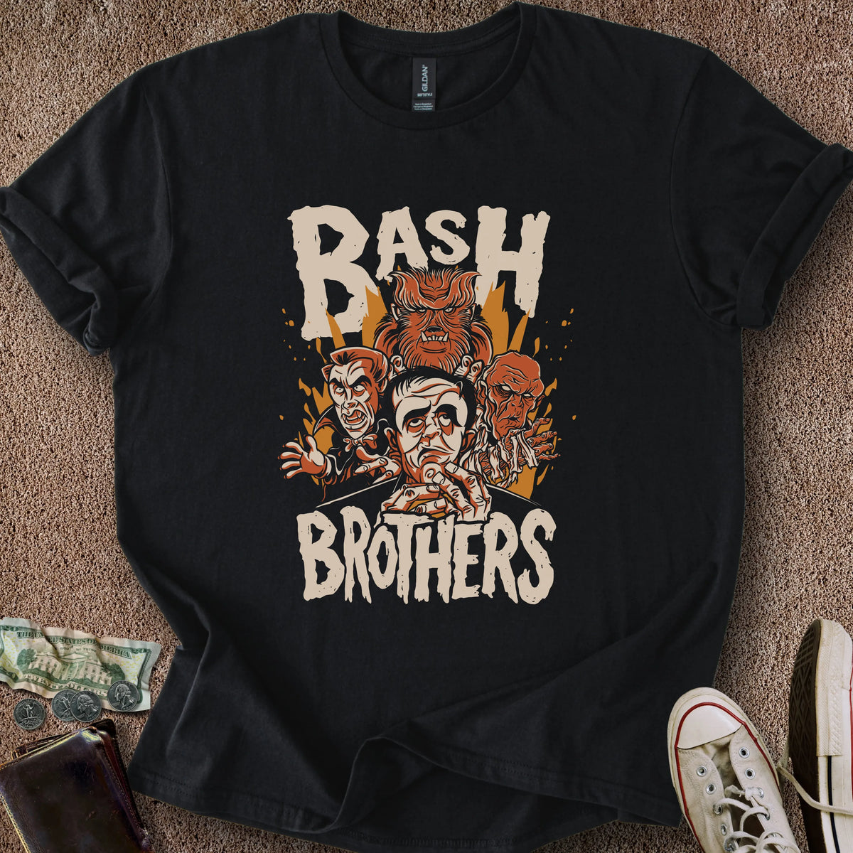 Printify T-Shirt Black / S Bash Brothers T-Shirt