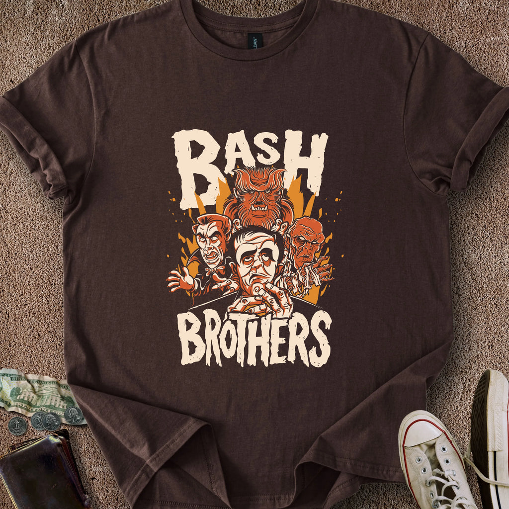 Printify T-Shirt Dark Chocolate / S Bash Brothers T-Shirt