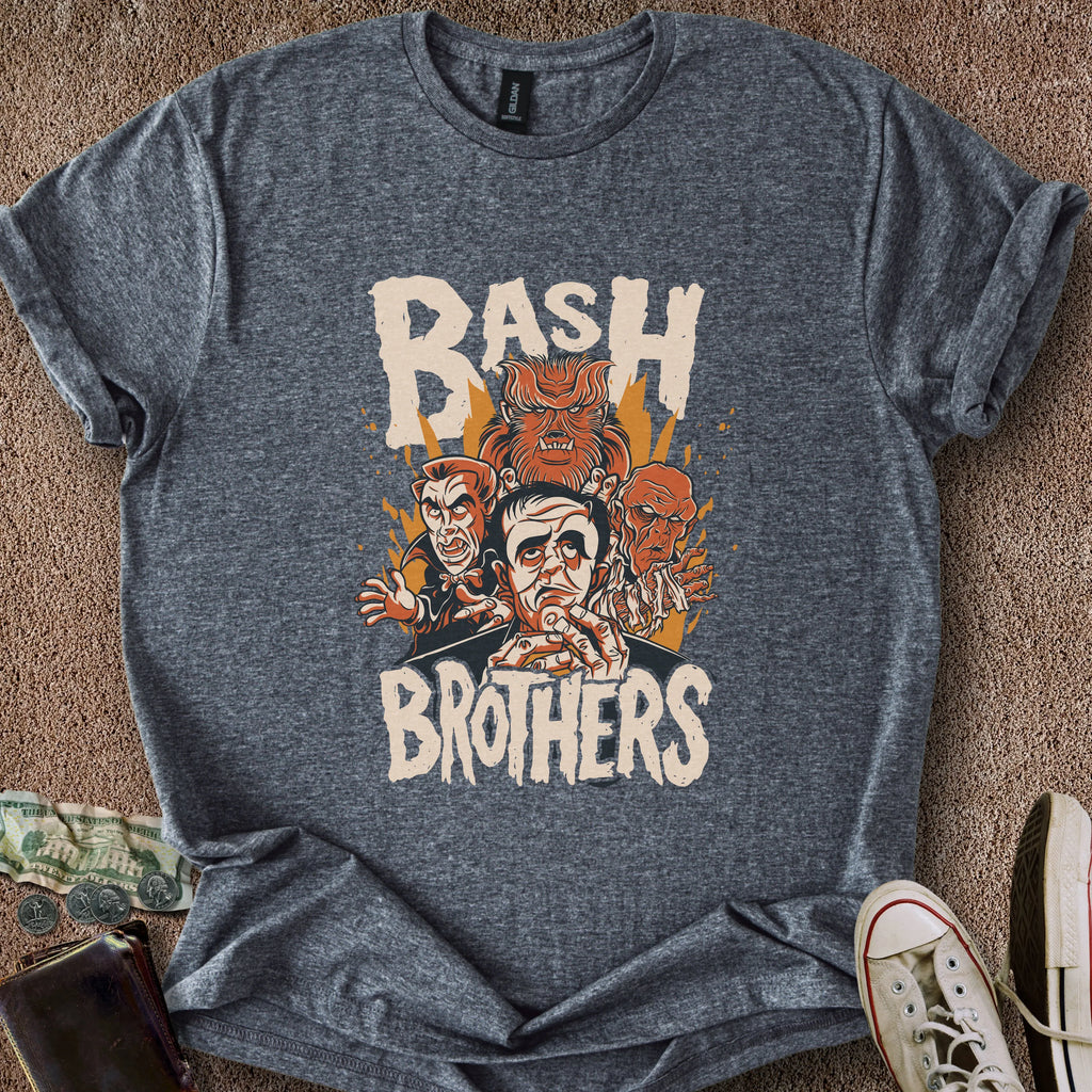 Printify T-Shirt Dark Heather / S Bash Brothers T-Shirt