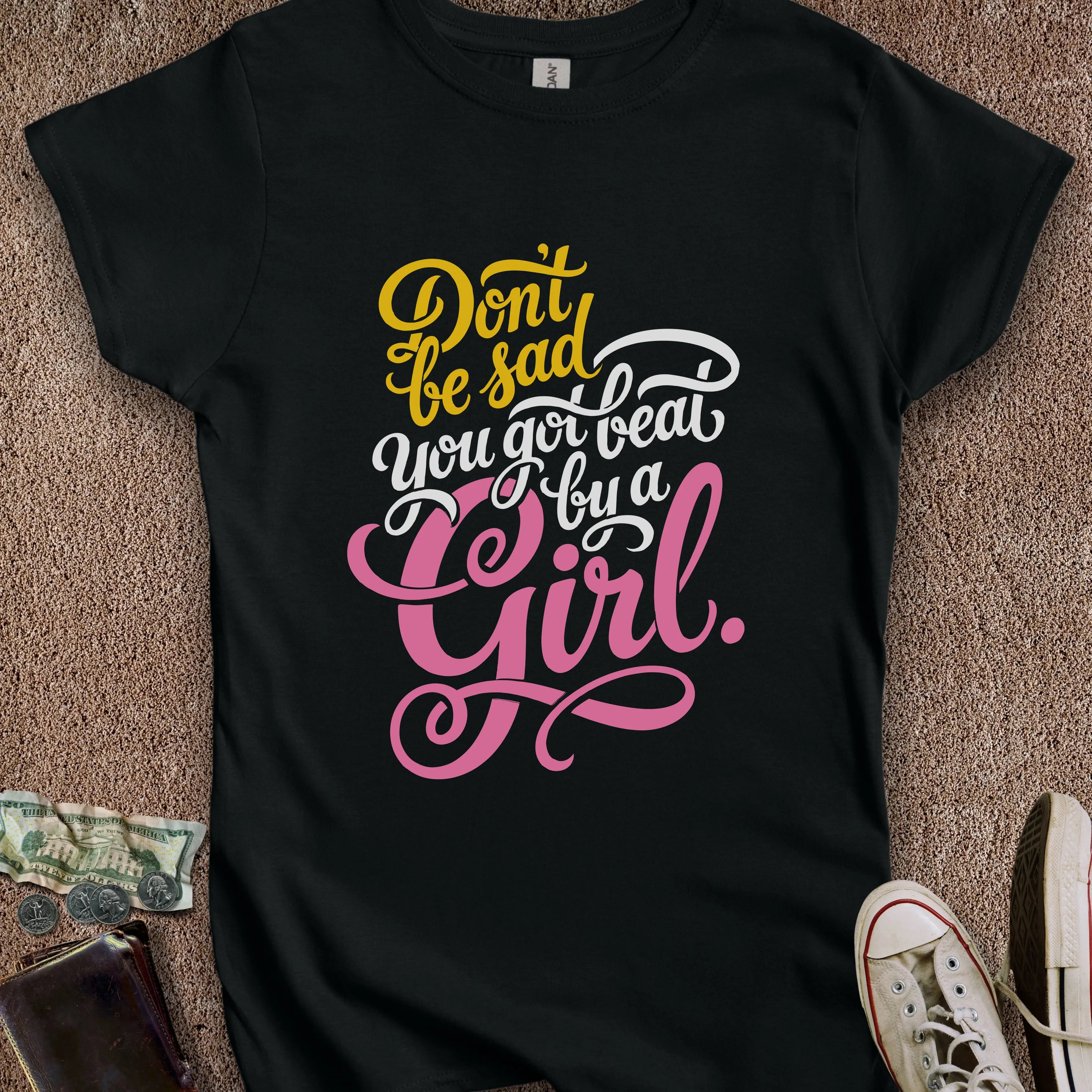 Printify T-Shirt S / Black Beat by a Girl Women's T-Shirt