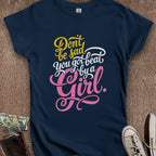 Printify T-Shirt S / Navy Beat by a Girl Women's T-Shirt