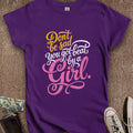 Printify T-Shirt S / Purple Beat by a Girl Women's T-Shirt