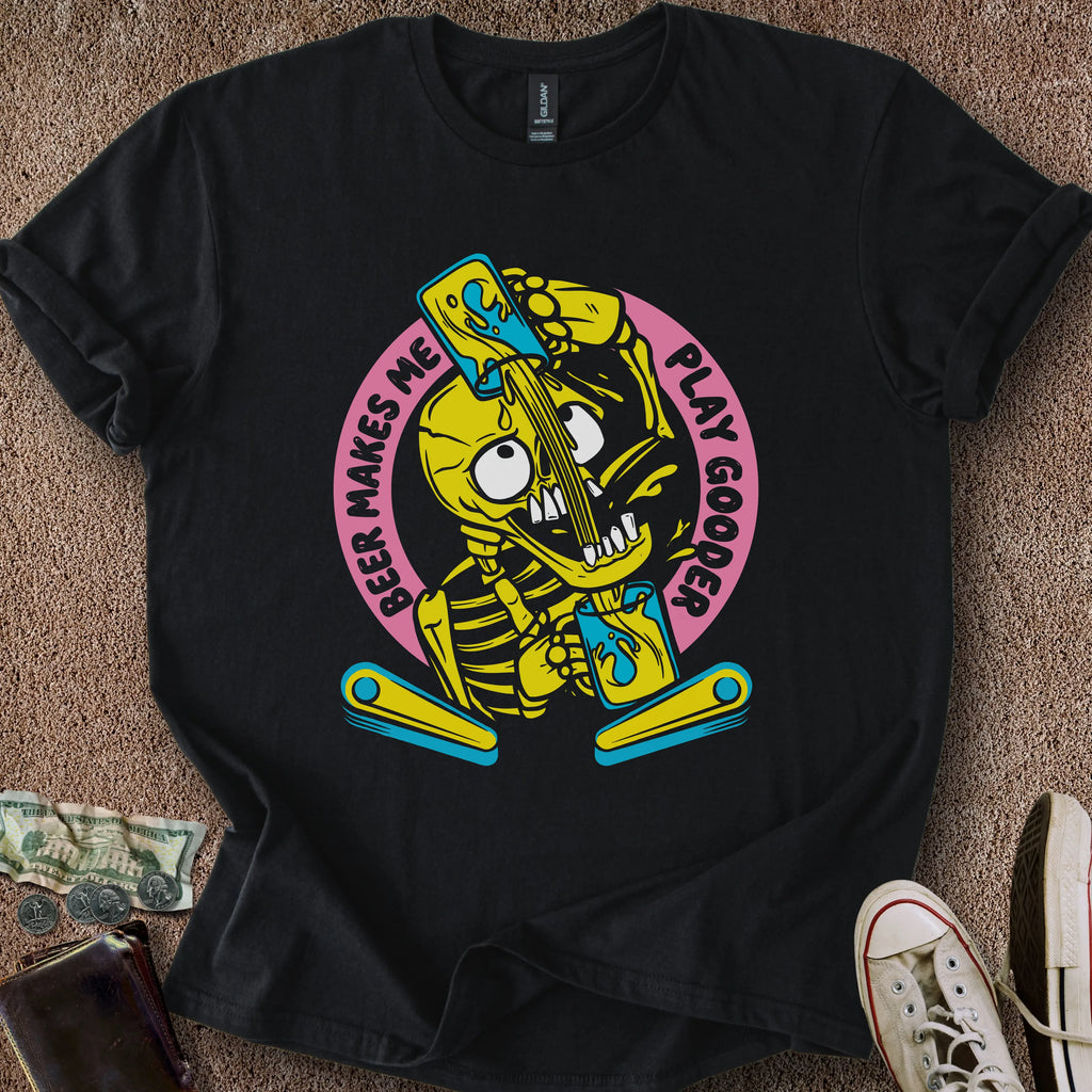Printify T-Shirt Black / S Beer Play Gooder T-Shirt