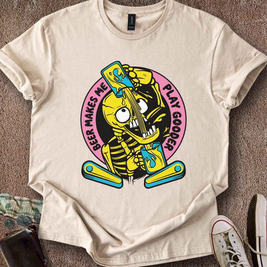 Printify T-Shirt Sand / S Beer Play Gooder T-Shirt