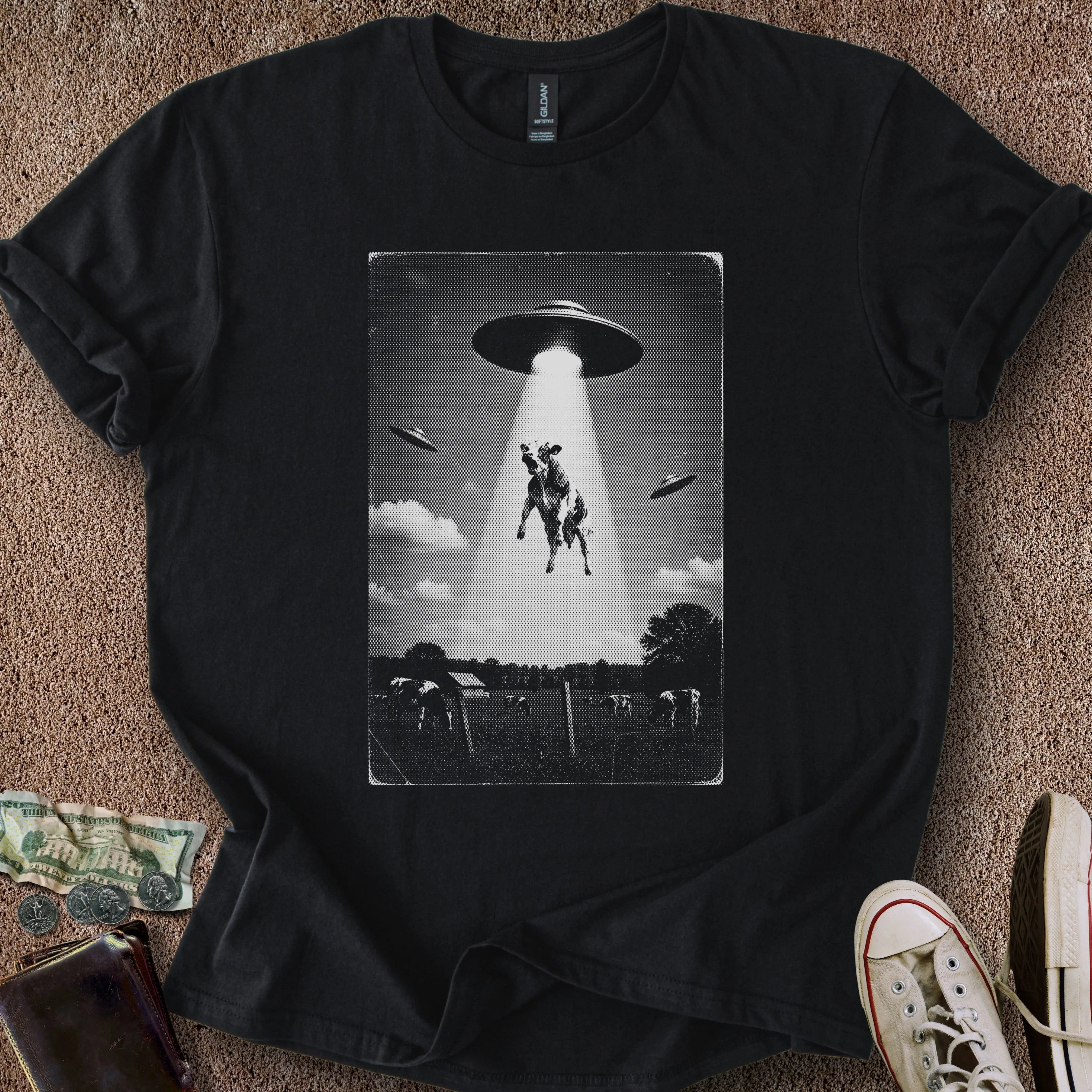 Printify T-Shirt Black / S Big Old Beam T-Shirt