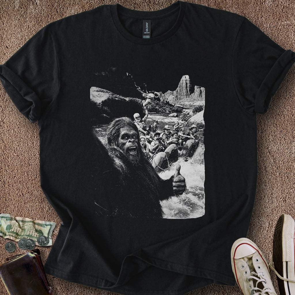 Printify T-Shirt Black / S Bigfoot Selfie T-Shirt