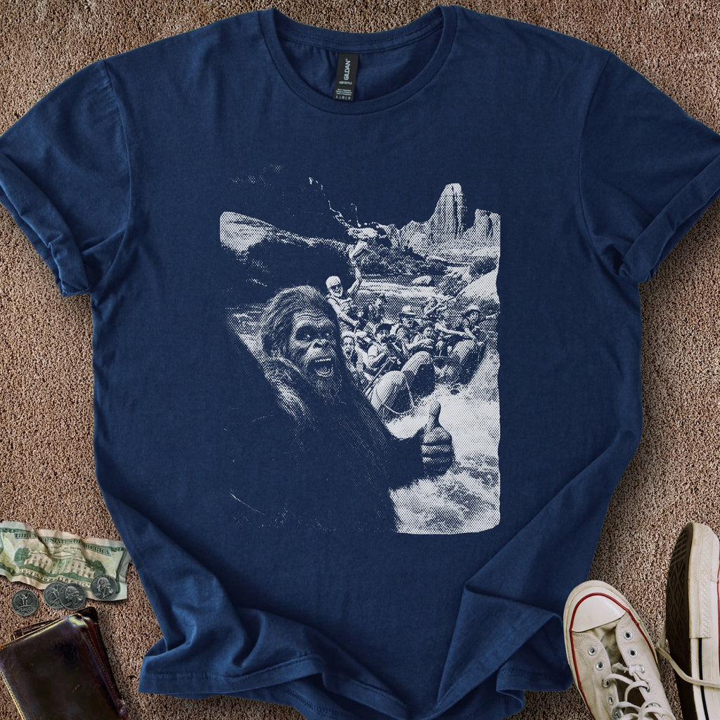 Printify T-Shirt Navy / S Bigfoot Selfie T-Shirt