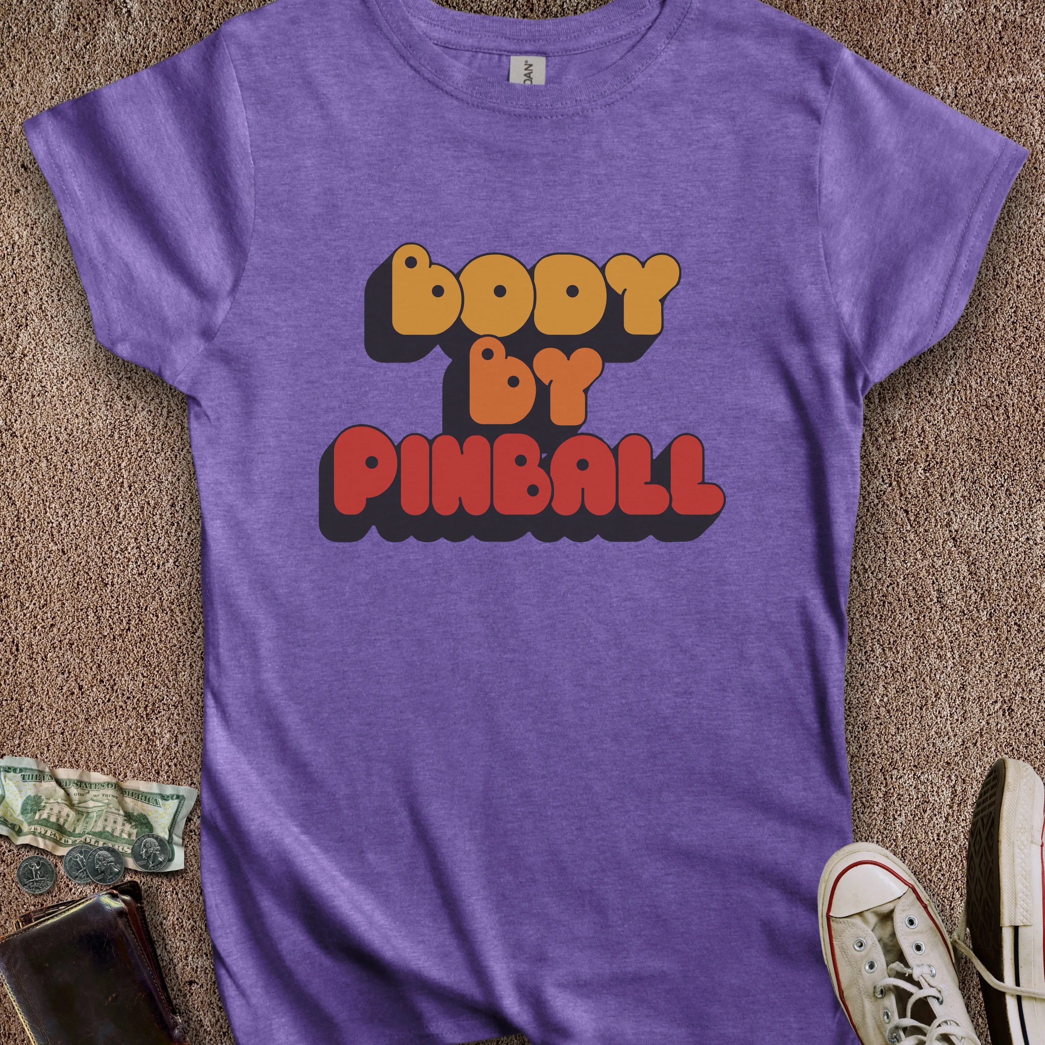 Printify T-Shirt S / Heather Purple Body by Pinball Women's T-Shirt