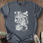 Printify T-Shirt Dark Heather / S Boom Balloon Cat T-Shirt