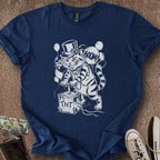 Printify T-Shirt Navy / S Boom Balloon Cat T-Shirt