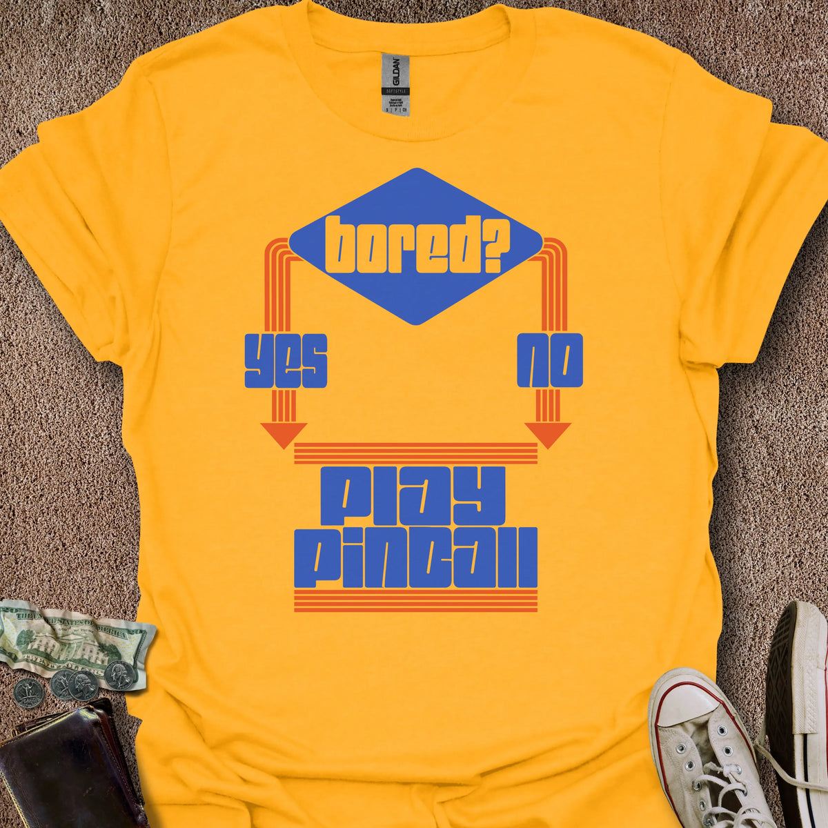 Printify T-Shirt Gold / S Boredom Chart T-Shirt