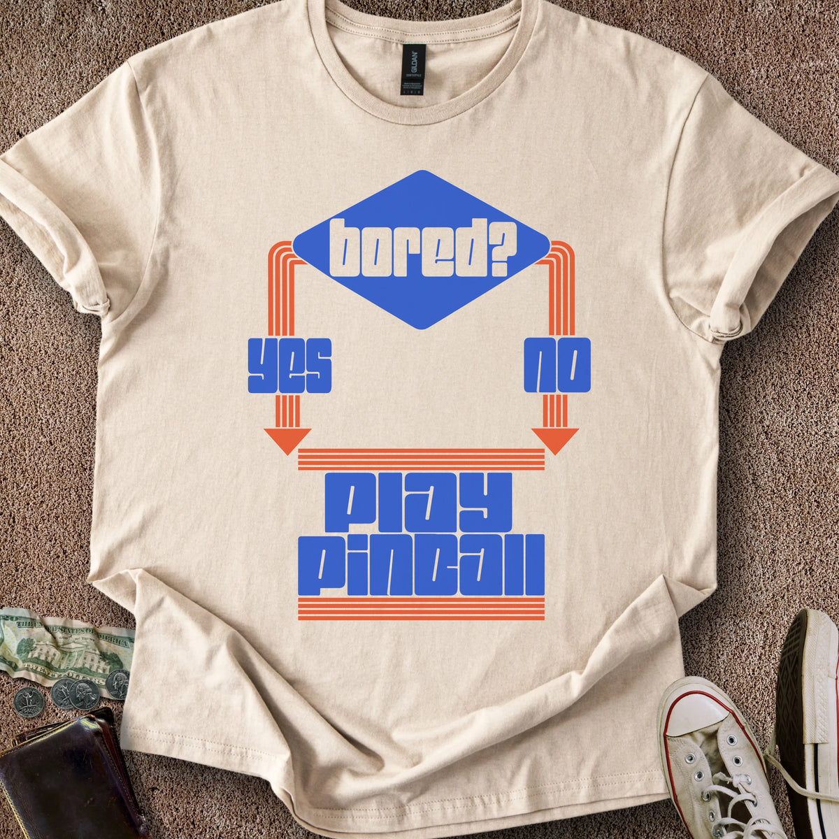 Printify T-Shirt Sand / S Boredom Chart T-Shirt