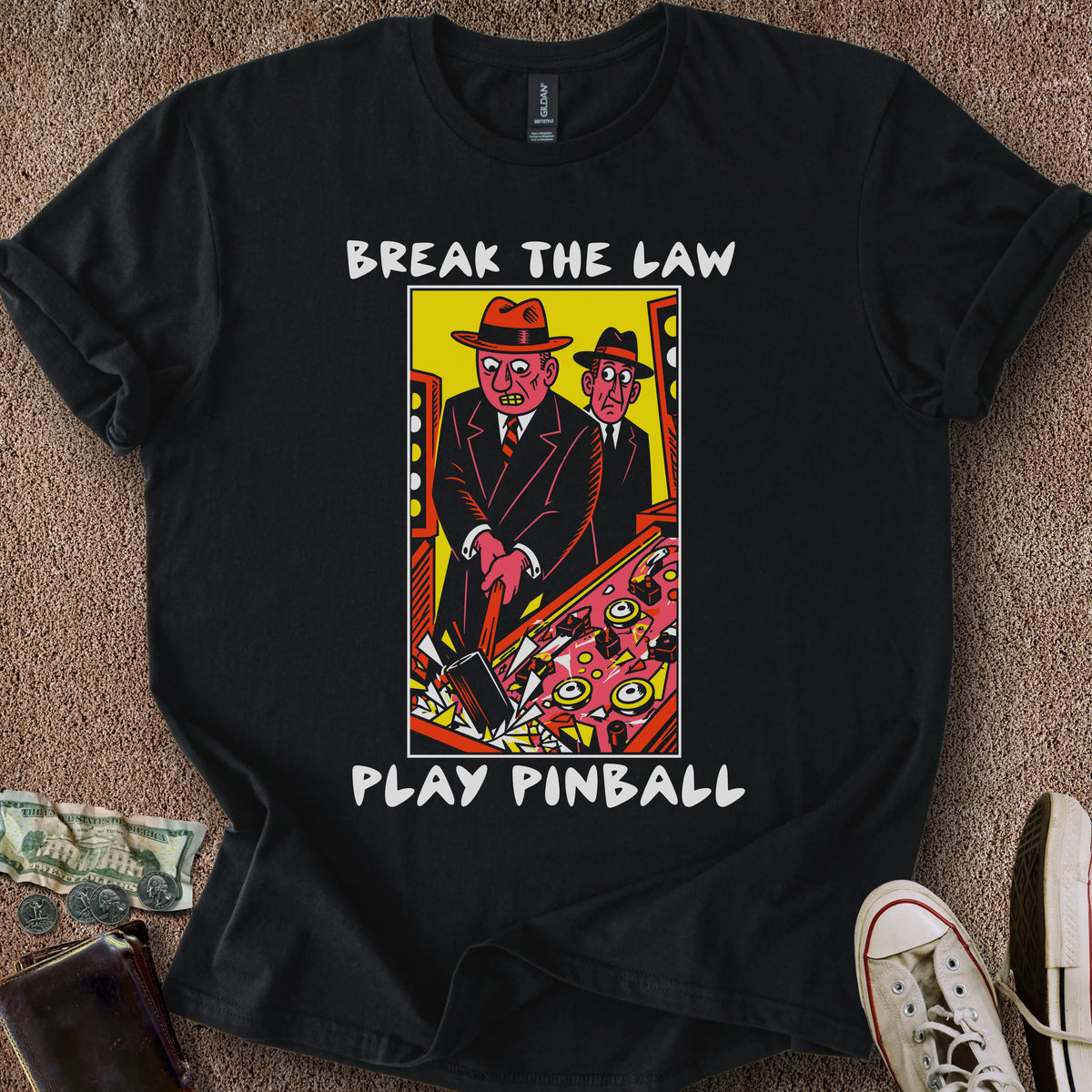Printify T-Shirt Black / S Break the Law T-Shirt