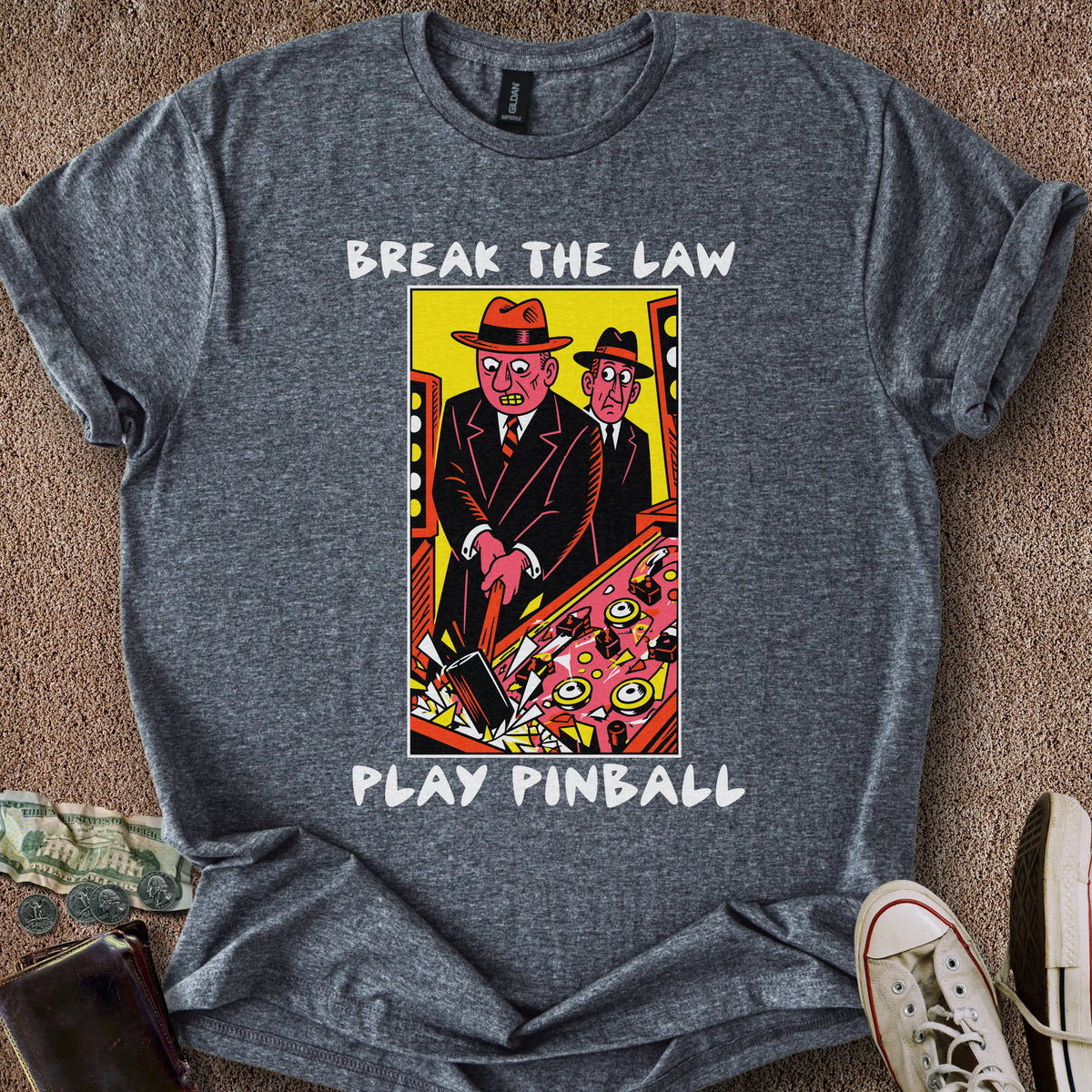 Printify T-Shirt Dark Heather / S Break the Law T-Shirt