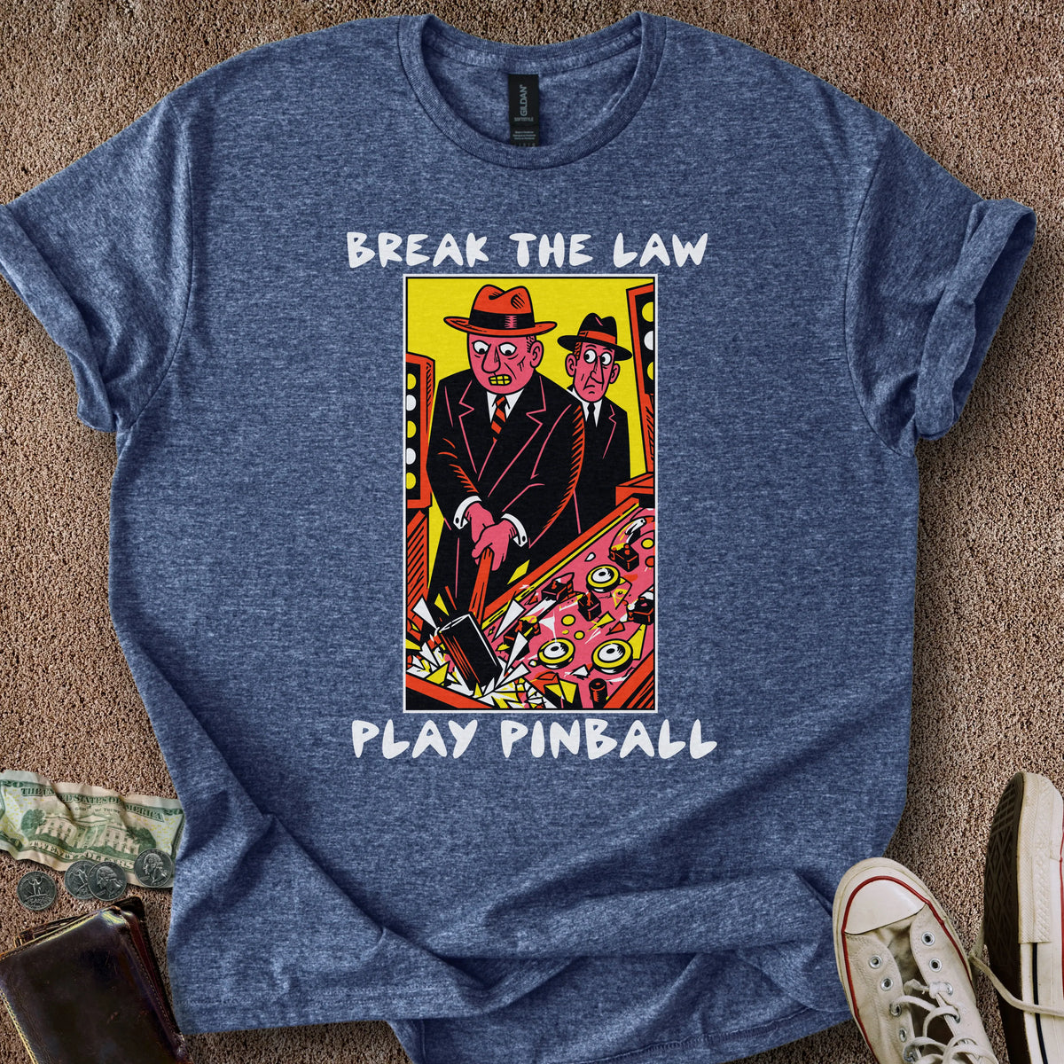 Printify T-Shirt Heather Navy / S Break the Law T-Shirt