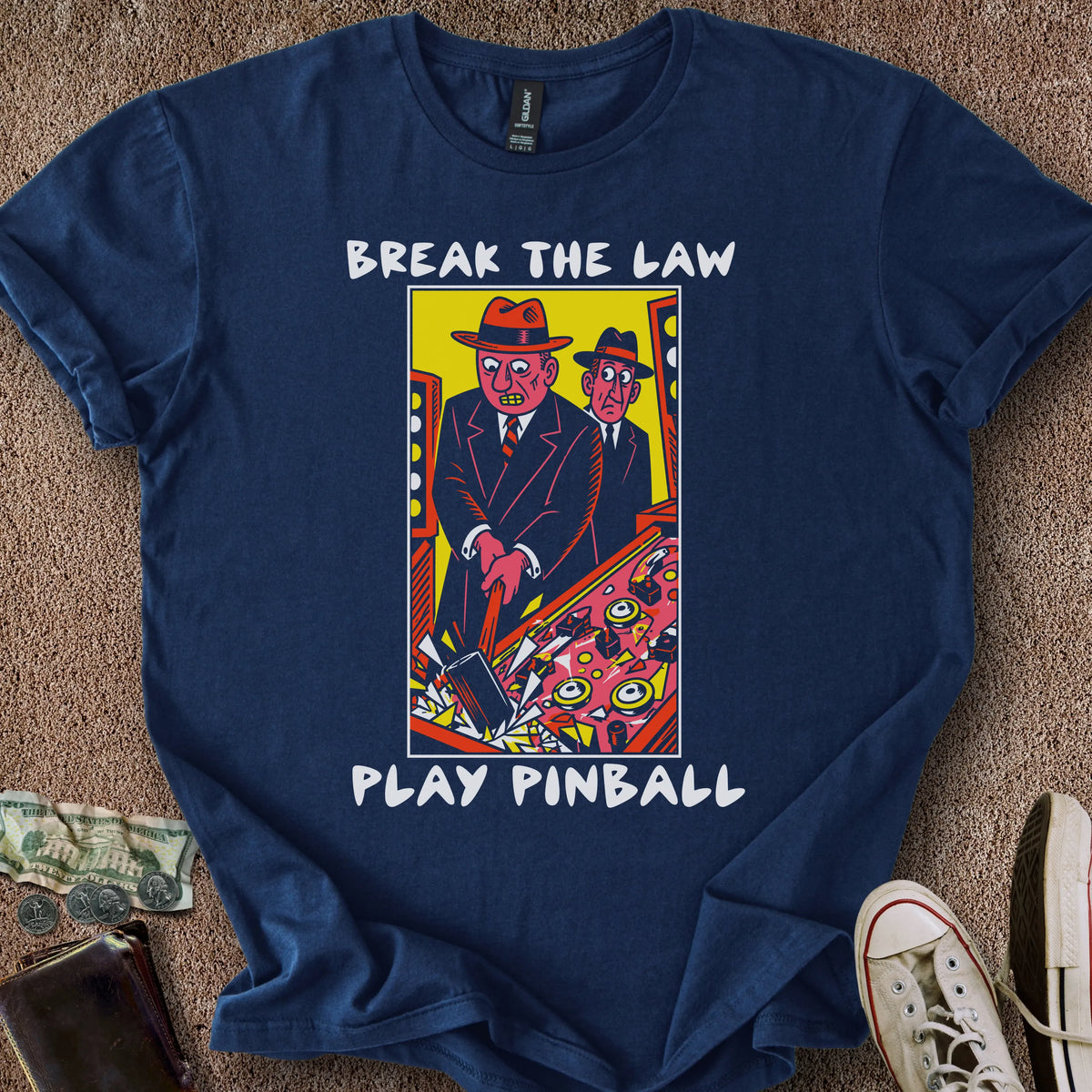 Printify T-Shirt Navy / S Break the Law T-Shirt