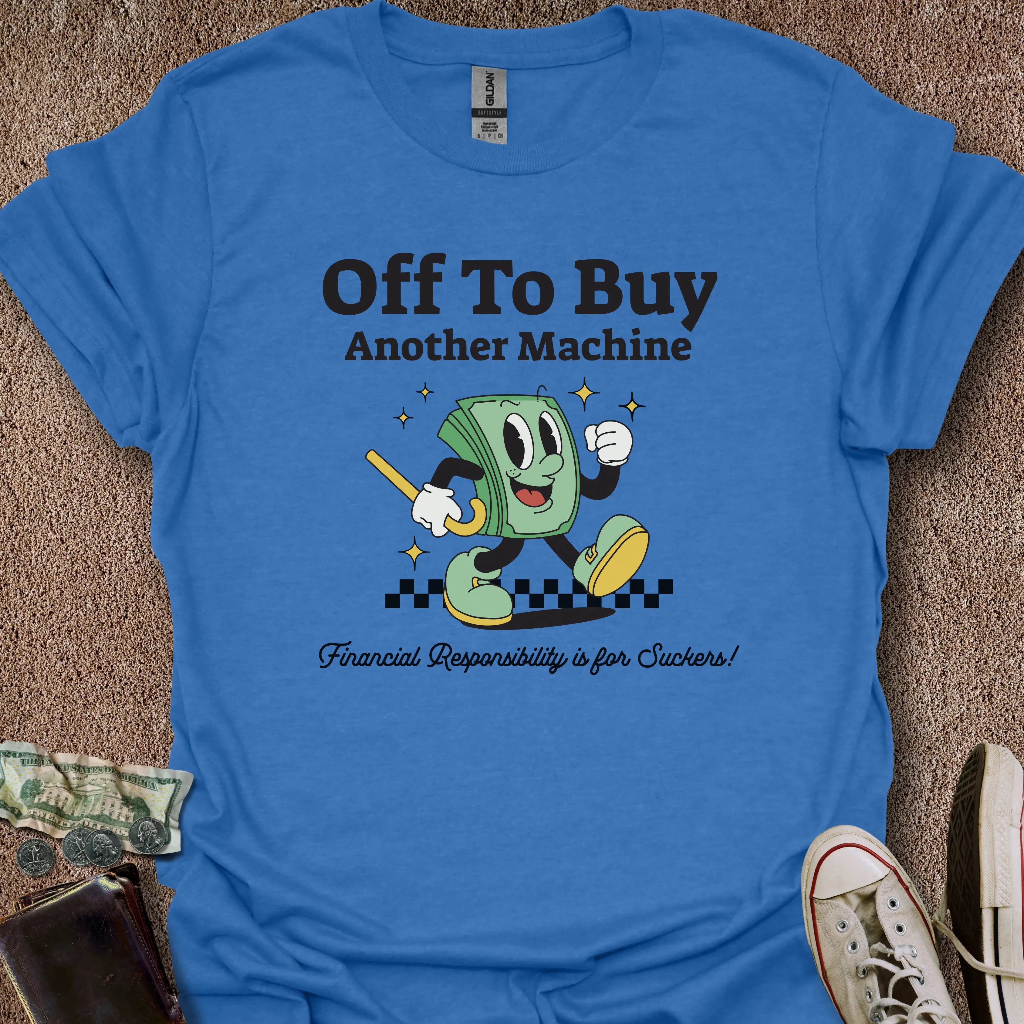 Printify T-Shirt Heather Royal / S Buying Another Machine T-Shirt