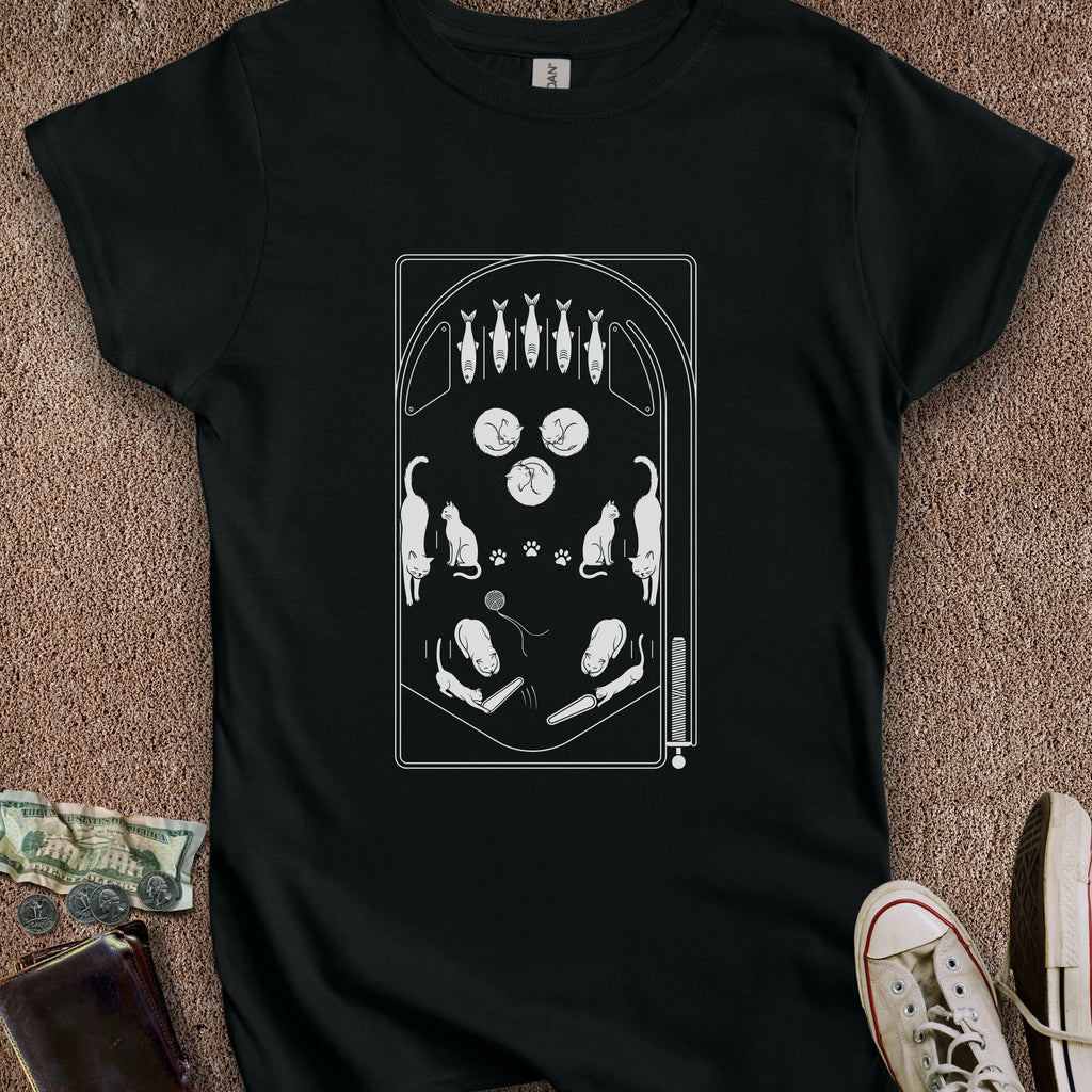 Printify T-Shirt S / Black Cat Playfield Women's T-Shirt