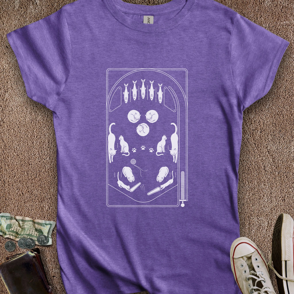 Printify T-Shirt S / Heather Purple Cat Playfield Women's T-Shirt