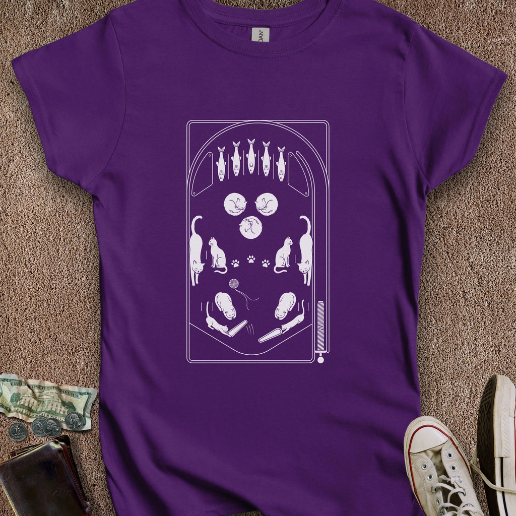 Printify T-Shirt S / Purple Cat Playfield Women's T-Shirt
