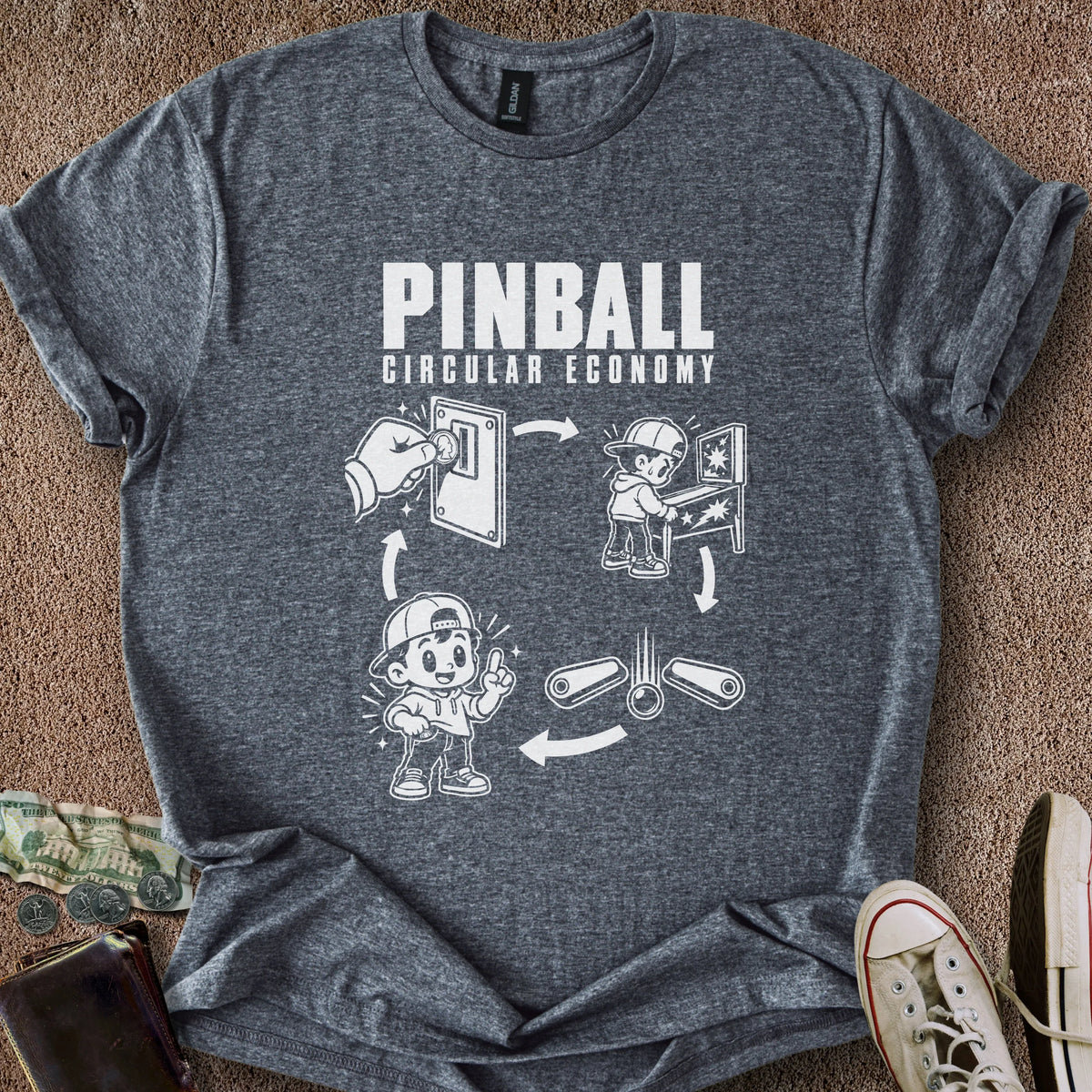 Printify T-Shirt Dark Heather / S Circular Economy T-Shirt