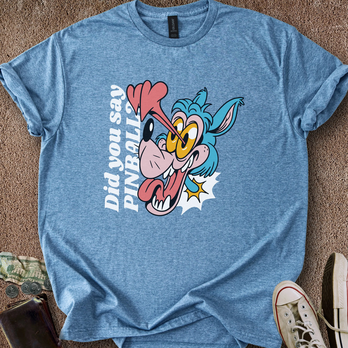 Printify T-Shirt Heather Indigo / S Did You Say Pinball T-Shirt
