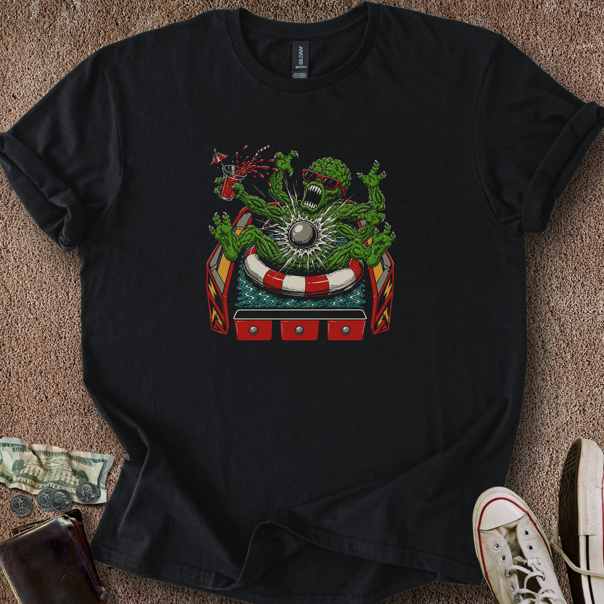 Printify T-Shirt Black / M Dirty Pool T-Shirt