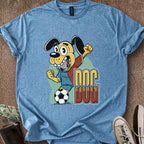 Printify T-Shirt Heather Indigo / S Dog Soccer T-Shirt