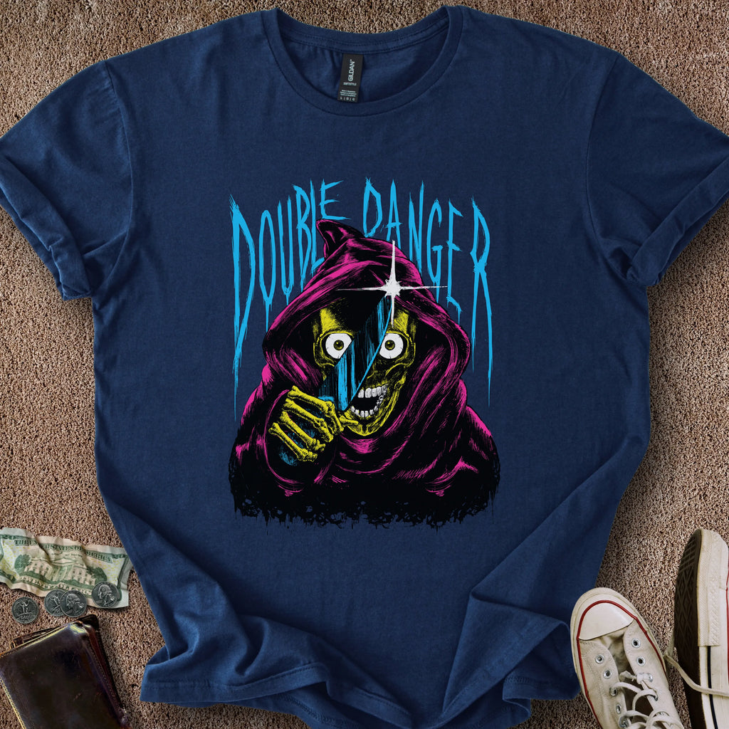 Printify T-Shirt Navy / S Double Danger Reaper T-Shirt