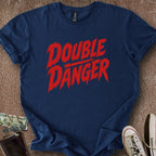 Printify T-Shirt Navy / S Double Danger T-Shirt