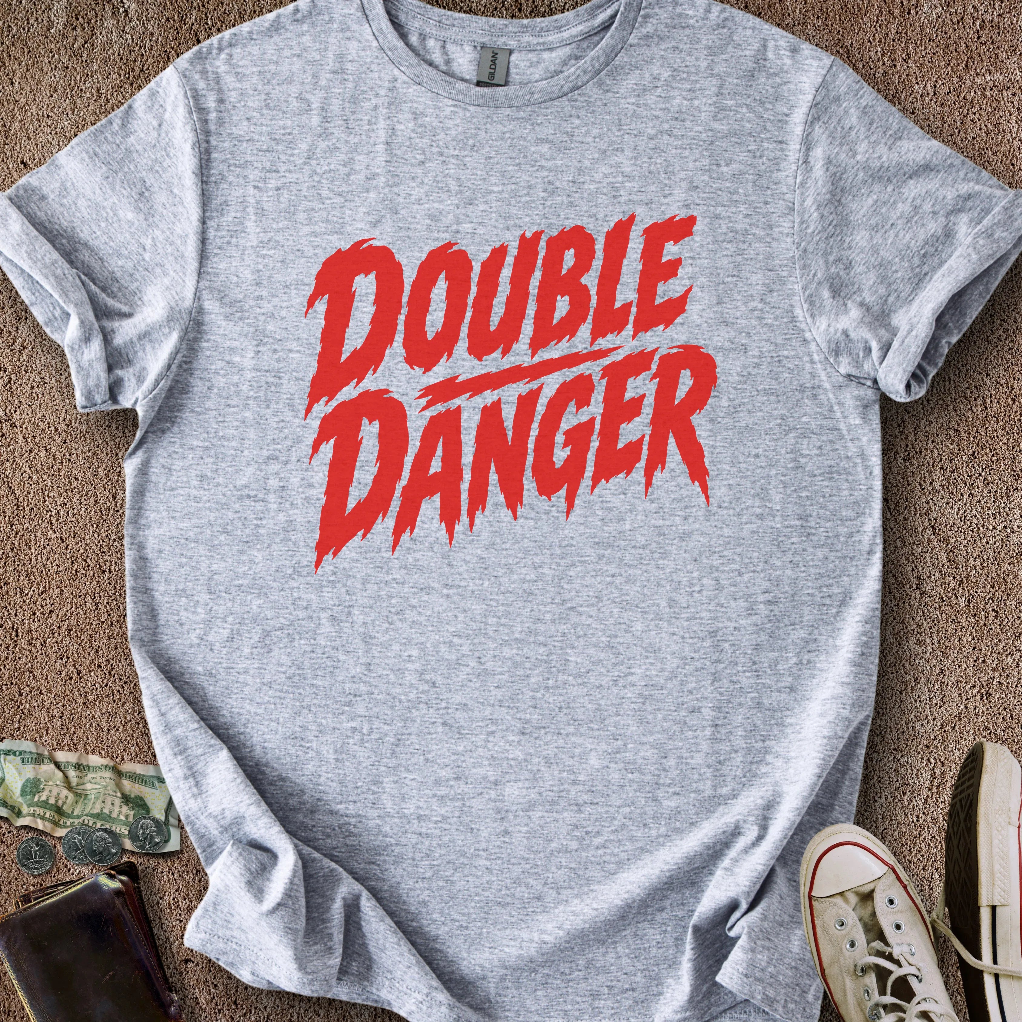 Printify T-Shirt Sport Grey / S Double Danger T-Shirt