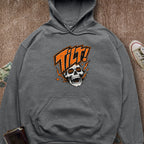 Printify Hoodie Dark Heather / S Double Danger Tilt Hoodie