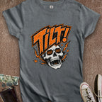 Printify T-Shirt S / Dark Heather Double Danger Tilt Skull Women's T-Shirt