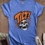Printify T-Shirt S / Royal Double Danger Tilt Skull Women's T-Shirt