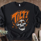 Printify Sweatshirt S / Black Double Danger Tilt Sweatshirt