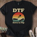 Printify T-Shirt Black / S Down to Flip T-Shirt