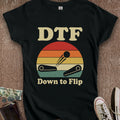 Printify T-Shirt S / Black Down to Flip Women's T-Shirt