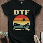 Printify T-Shirt S / Black Down to Flip Women's T-Shirt