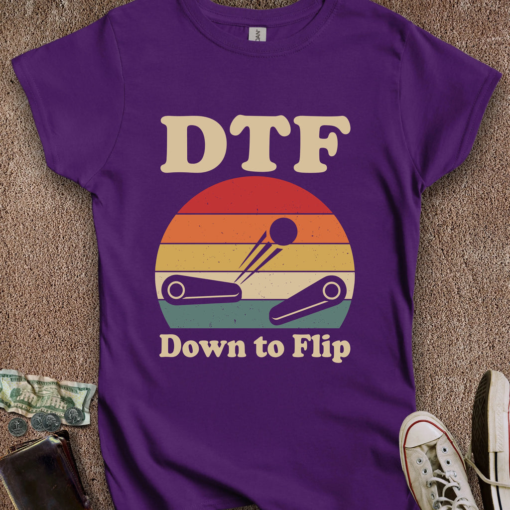 Printify T-Shirt S / Purple Down to Flip Women's T-Shirt