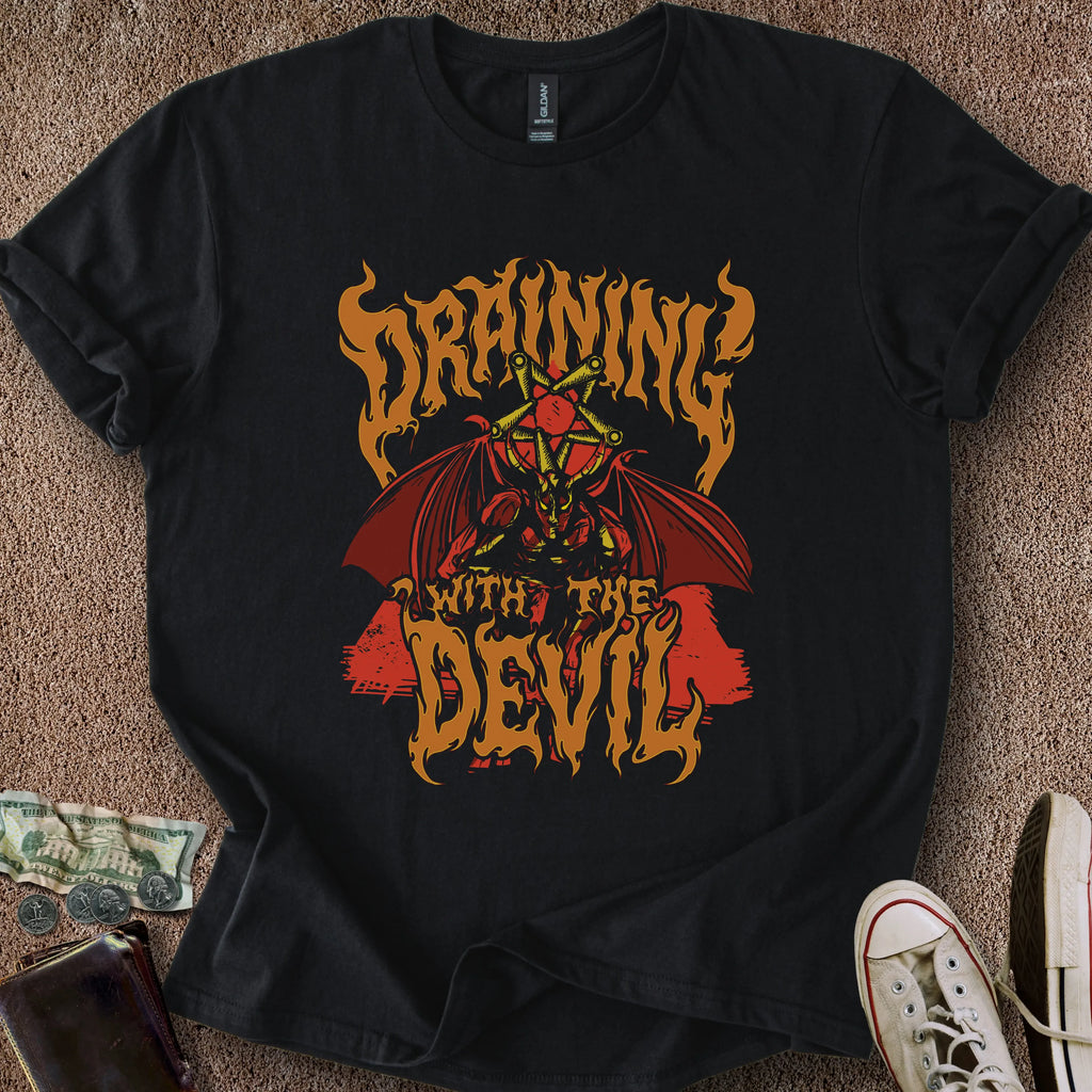 Printify T-Shirt Black / S Draining Devil T-Shirt